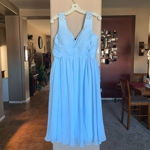 Sky blue dress